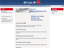 Tablet Screenshot of docs.studip.de